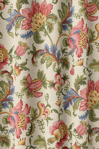 Flat view of the jacobean floral print