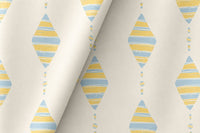 Pastel kite nursery curtains framing a tall window